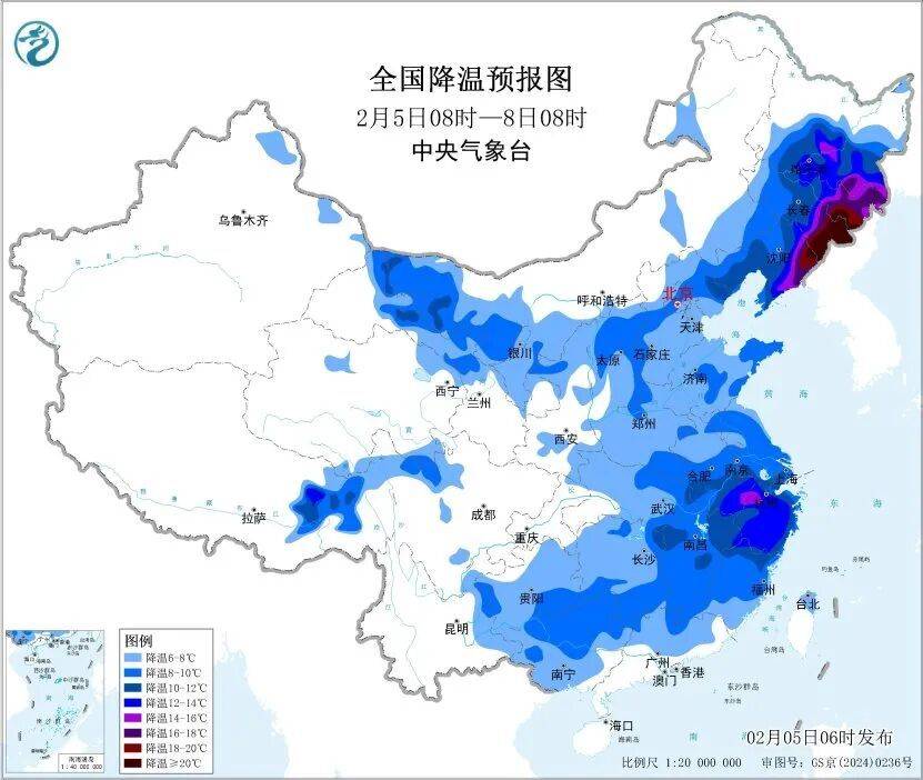 寒潮预警！涉及黑龙江，局地降温20℃以上