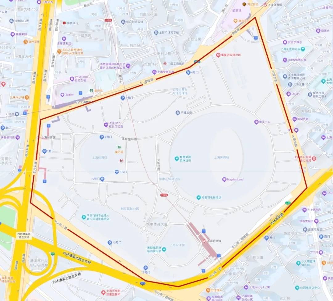 8月这几天，上海体育场周边部分区域道路交通管制，出行请注意！